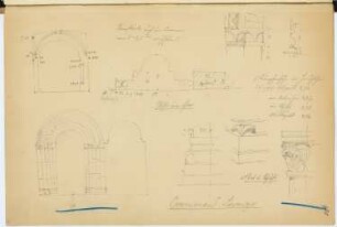 San Lorenzo, Cremona: Details (aus: Skizzen- und Fotoalbum 4)