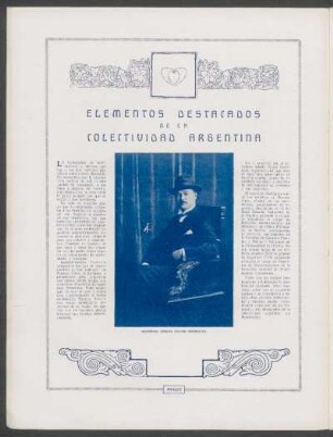 Elementos destacados de la colectividad argentina