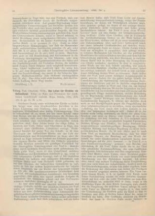 81-86 [Rezension] Tiling, Wilhelm, Das Leben der Christen ein Gottesdienst