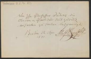 Brief an Friedrich Wilhelm Jähns : 22.04.1871