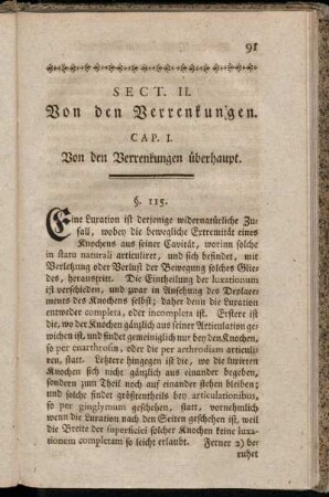 Sect. II. Von den Verrenkungen