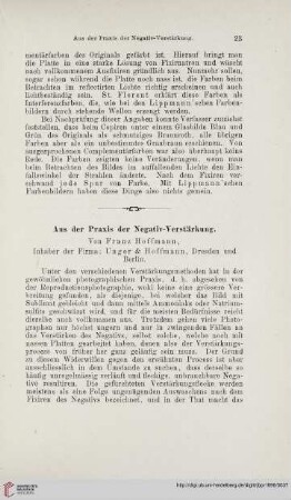 Aus der Praxis der Negativ-Verstärkung