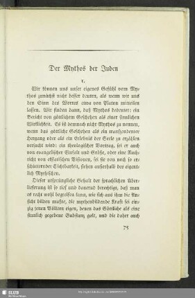 Der Mythos der Juden