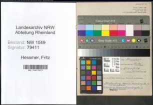 Entnazifizierung Fritz Hessmer , geb. 20.08.1889 (Angestellter)