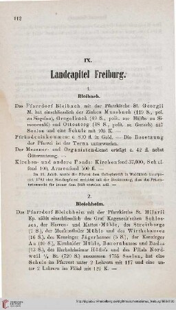 IX: Landcapitel Freiburg