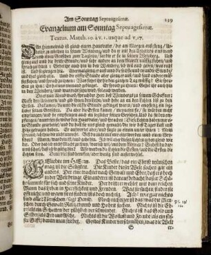 Evangelium am Sonntag Septuagesimæ.