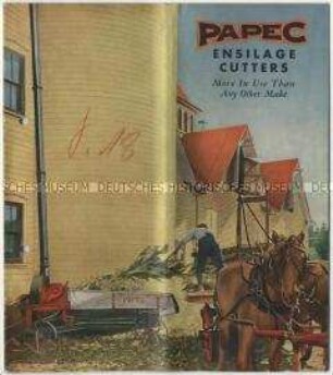 Landwirtschaftliche Maschinen der Papec Machine Company in USA