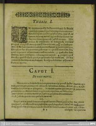 Caput I. De voce meriti