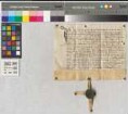 Der Bürger von Elberfeld Jaspar upme Steinwege macht bekannt, daß ihn Abt Hermann mit dem Gut Hülsbeck samt Zubehör im Kirchspiel Kettwig und mit einer Erbrente von 13 Maltern Hafer aus dem Gut Weilekes im Kirchspiel Born zu Dienstmannsrecht belehnt hat. Er hat gehuldigt im Beisein von Bernd von Westerholt, Herrn zu Lembeck, des Richters von Mülheim Konrad Hettermann und des Richters zu Mintard Johann von der Dune. - Es siegelt Konrad Hettermann. - Gegeven ... up manendach na dem sondage Reminiscere.