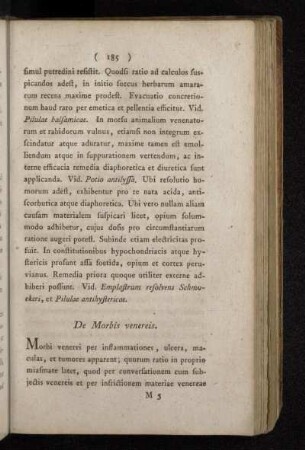 De Morbis venereis.