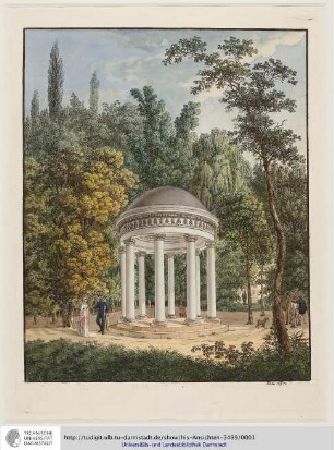 Tempel im Herrngarten zu Darmstadt : Bildliche Darstellung