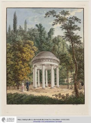 Tempel im Herrngarten zu Darmstadt : Bildliche Darstellung