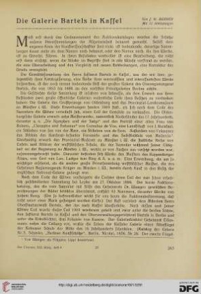 13.1921: Die Galerie Bartels in Kassel