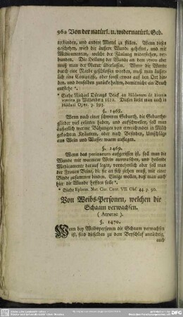 Von Weibs-Personen, welchen die Schaam verwachsen. (Atretae)
