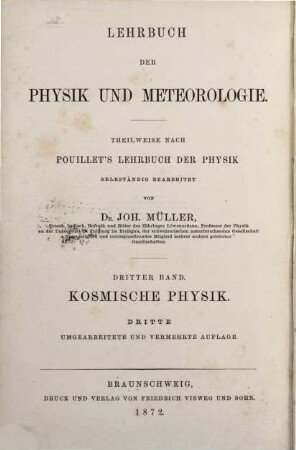 Lehrbuch der kosmischen Physik. [1]