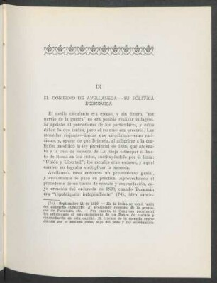 IX - El gobierno de Avellaneda - Su política económica
