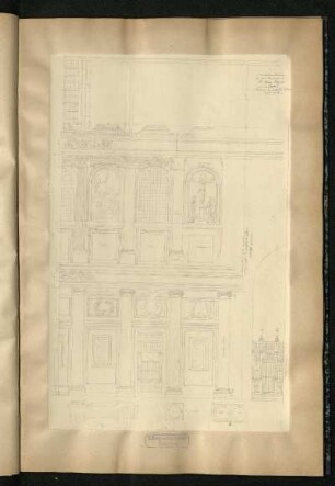 Wandaufriss in Santa Maria Maggiore in Rom