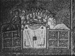 Mosaiken der Obergadenwände — Christusszenen — Abendmahl