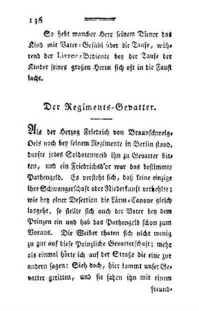 Der Regiments-Gevatter