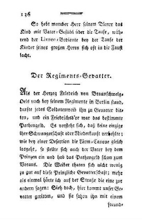 Der Regiments-Gevatter