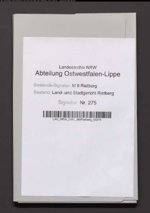 Erblasser: Rüter, Johannes: