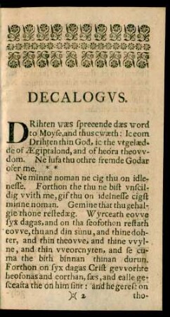 Decalogus