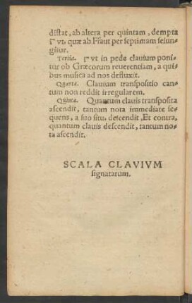 Scala Clavium signatarum.