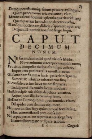 Caput Decimum Nonum