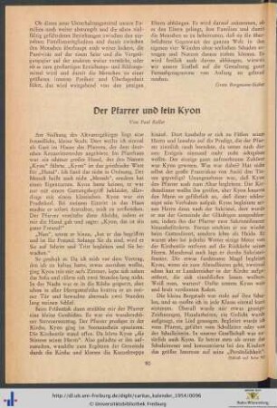Der Pfarrer und sein Kyon.