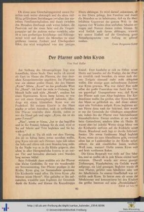 Der Pfarrer und sein Kyon.