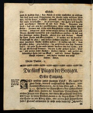366-378, Die fünff Plagen der Geitzigen