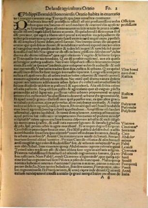 Varia Philippi Beroaldi opuscula in hoc Codice contenta : Orationes: Praelectiones: & Praefationes: & quaedam mithicae Historiae Philippi Beroaldi