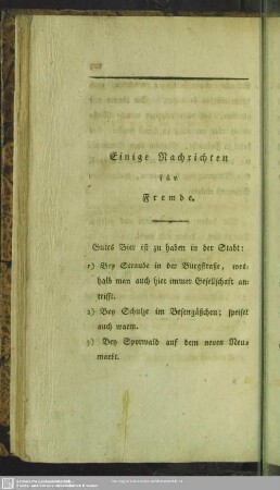 Einige Nachrichten für Fremde