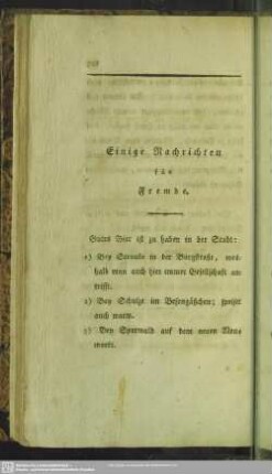 Einige Nachrichten für Fremde