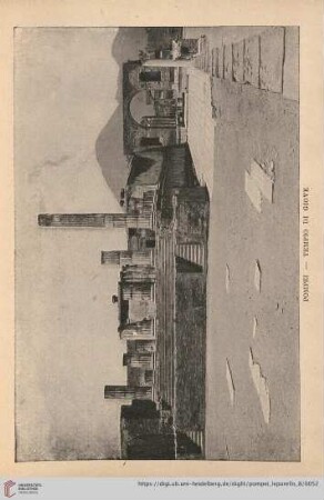 Pompei – Tempio di Giove – Le temple de Jupiter. – The Temple of Jupiter. – Yupiter-Tempel.
