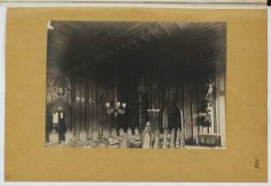 Altstädter Rathaus, Prag: Innenansicht Ratssaal (aus: Skizzen- und Fotoalbum 21)