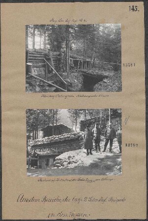 Kleinberg-Stellung links: Maschinengewehr-Schanze