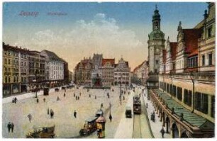 Leipzig : Marktplatz ; altes Rathaus