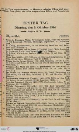 Ölgemälde (Nr. 1-135)