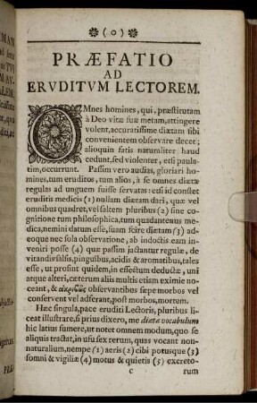 Præfatio Ad Eruditum Lectorem.