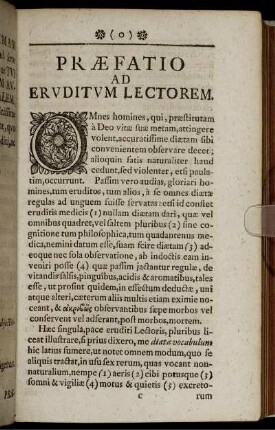 Præfatio Ad Eruditum Lectorem.