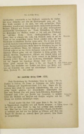 Der nordische Krieg 1700-1721