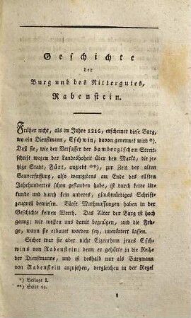 Geschichte der Burg und des Rittergutes Rabenstein