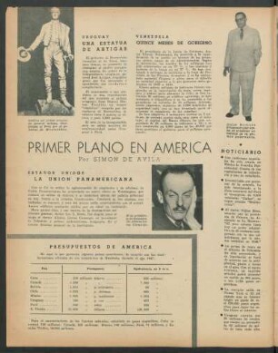 Primer plano en América