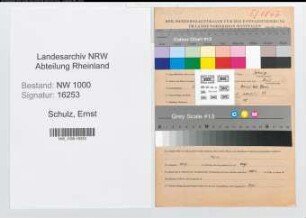 Entnazifizierung Ernst Schulz, geb. 26.05.1915 (Zollbeamter)