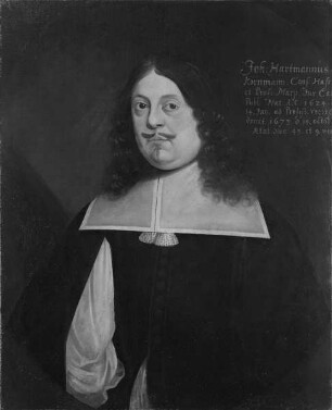 Bildnis des Johann Hartmann Kornmann, 1657-1673 Professor der Rechte in Marburg (1624-1673)