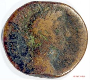 Römische Münze, Nominal Sesterz, Prägeherr Marc Aurel für Commodus, Prägeort Rom, Original
