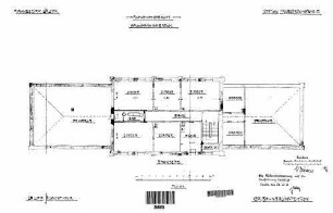 Tauberbischofsheim: Empfangsgebäude Verwaltungsgebäude Grundriß 2.Stock