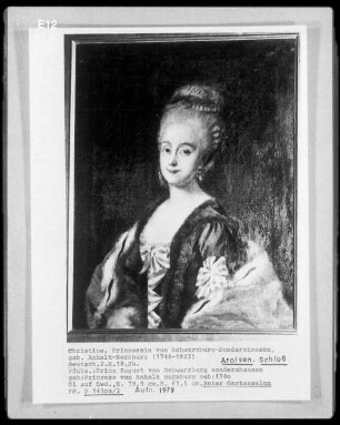 Prinzessin Christine von Schwarzburg-Sondershausen