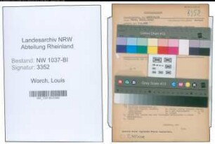 Entnazifizierung Louis Worch , geb. 07.04.1896 ()